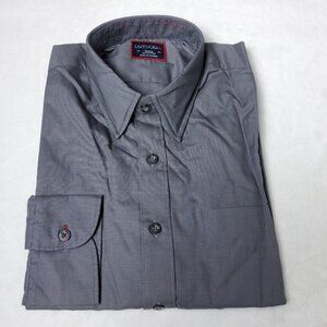NEW UNTUCKit Sangiovese Button Shirt Mens Size S / Small  Gray Cotton